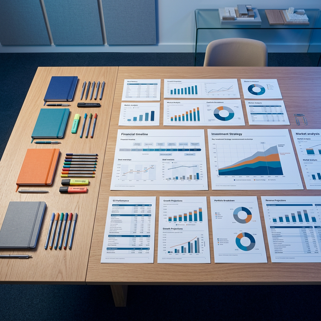 Detailed funding analysis and deal metrics workspace