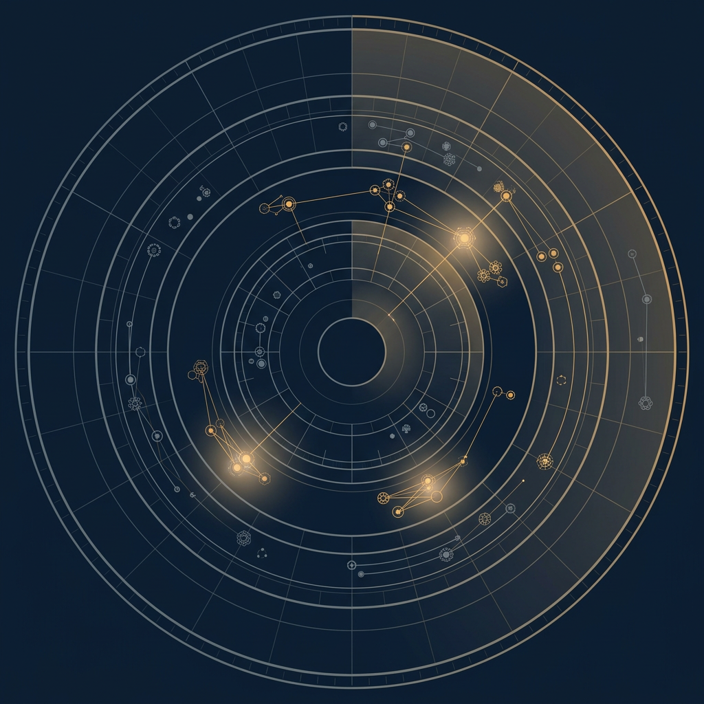 Radar visualization segmenting SaaS churn data