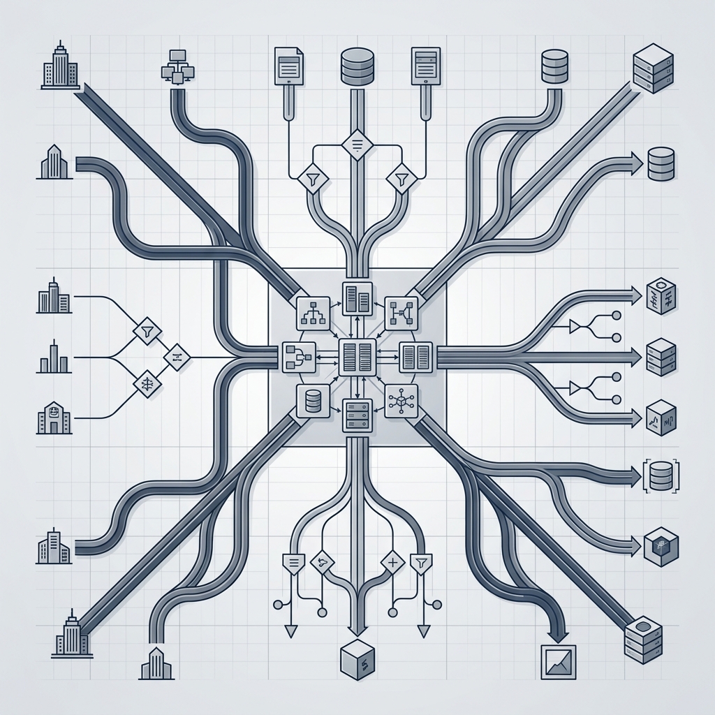 Technical blueprint of multi-channel data pipeline architecture and convergence