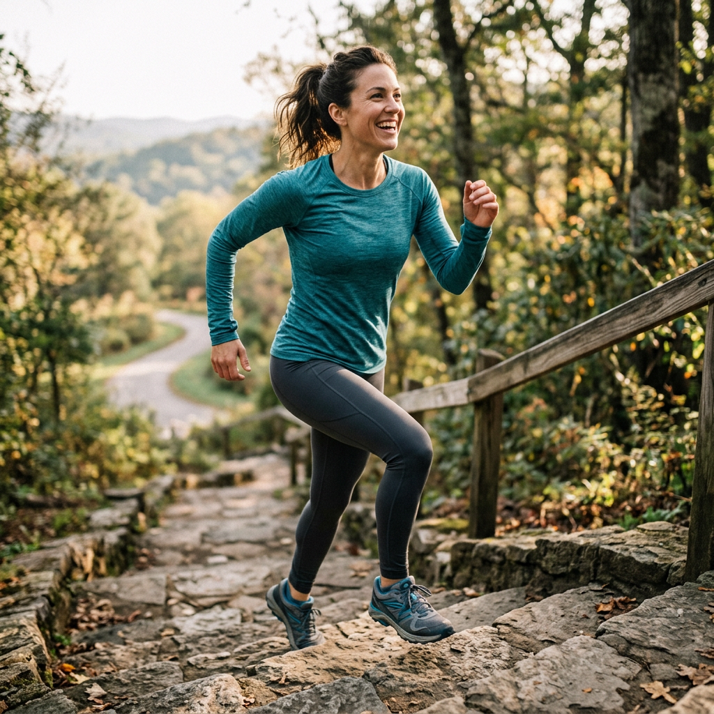 Active person demonstrating healthy functional movement