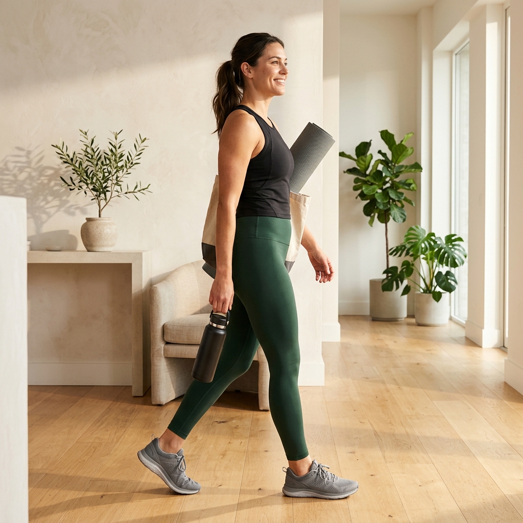Active person embodying proactive health and wellness confidence
