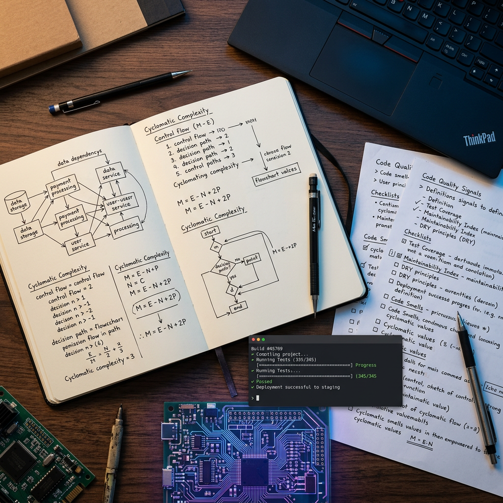 Engineering workspace with code quality documentation