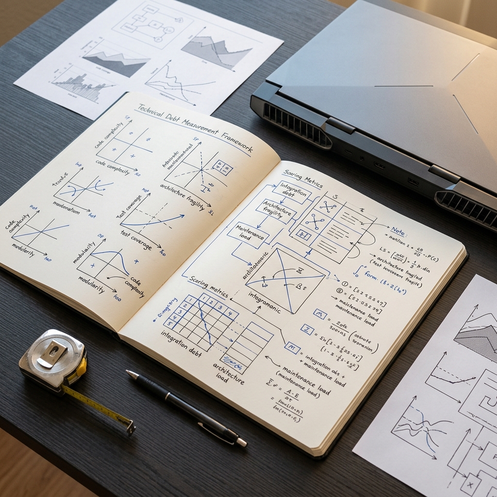 Technical debt measurement framework sketched in engineering journal