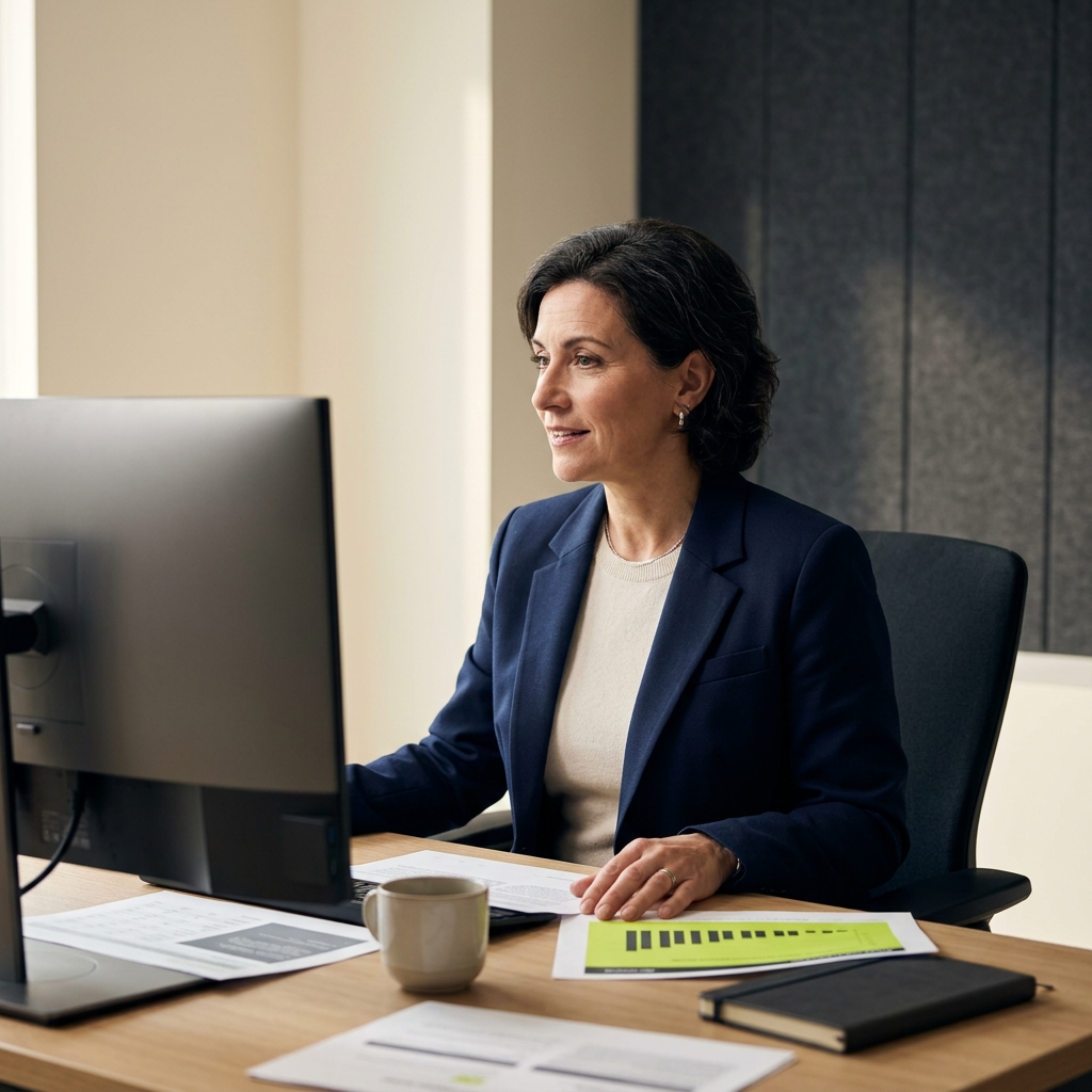 Marketing leader analyzing dual-channel performance data