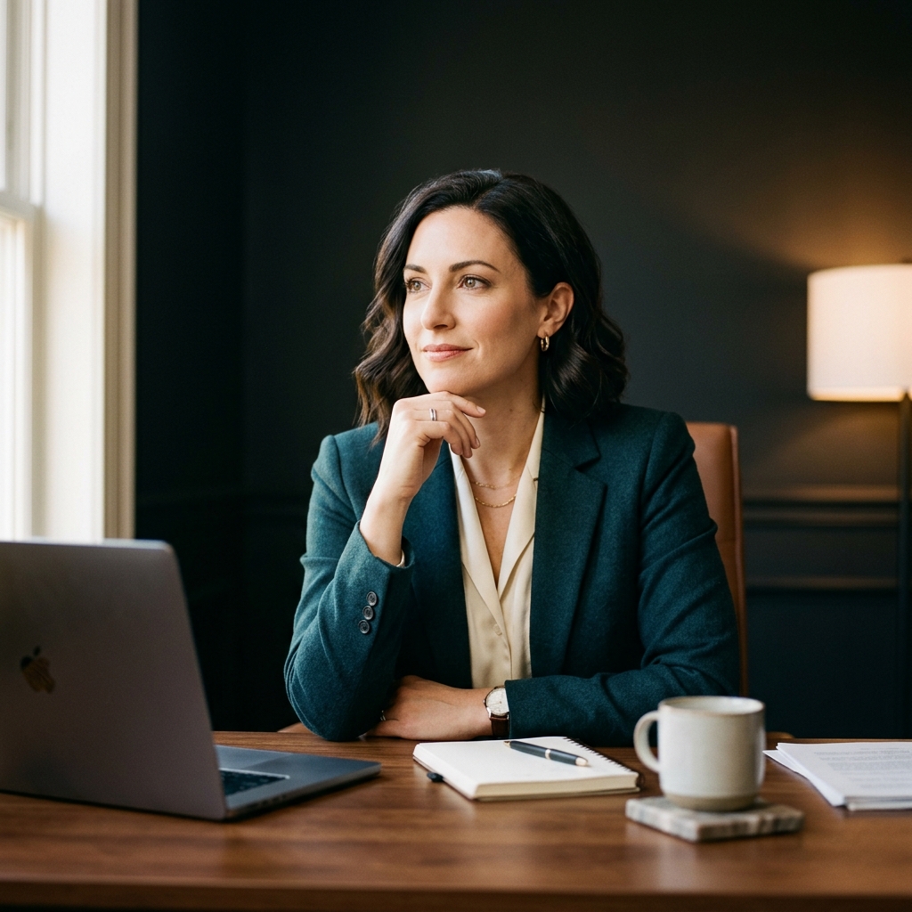 SaaS marketing leader in focused, strategic mindset