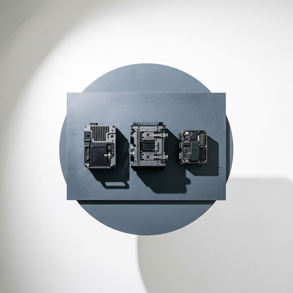 Modular hardware components arranged in structured sequence