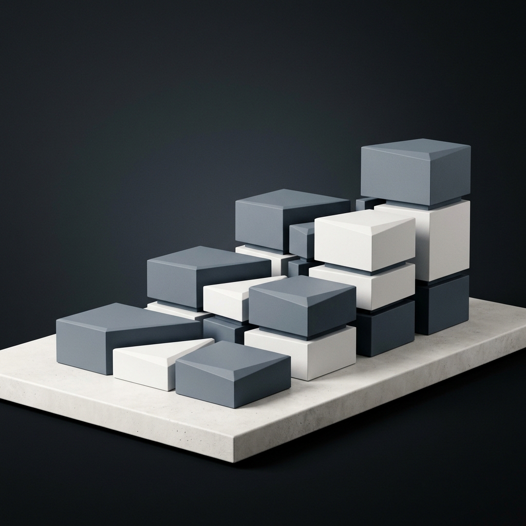 Modular data architecture blocks in structured arrangement