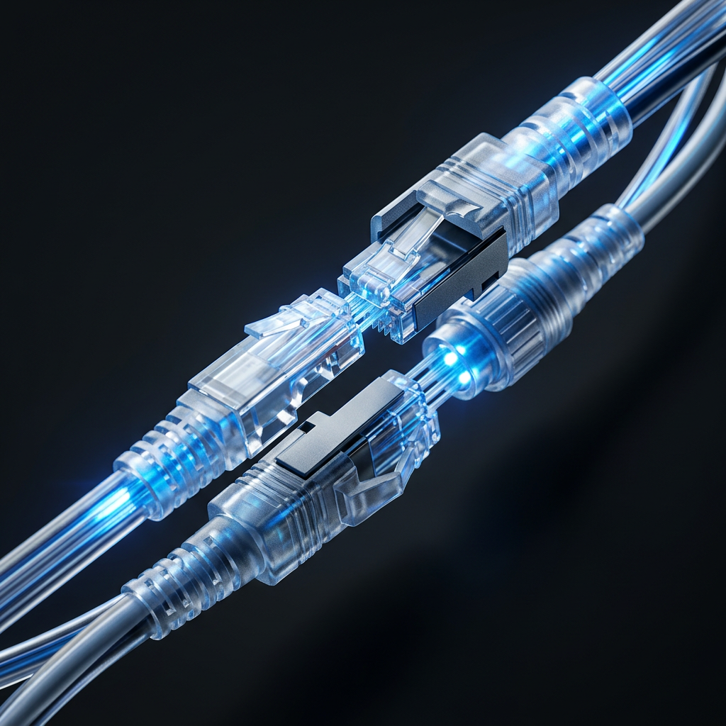 Fiber optic connectors with precision lighting