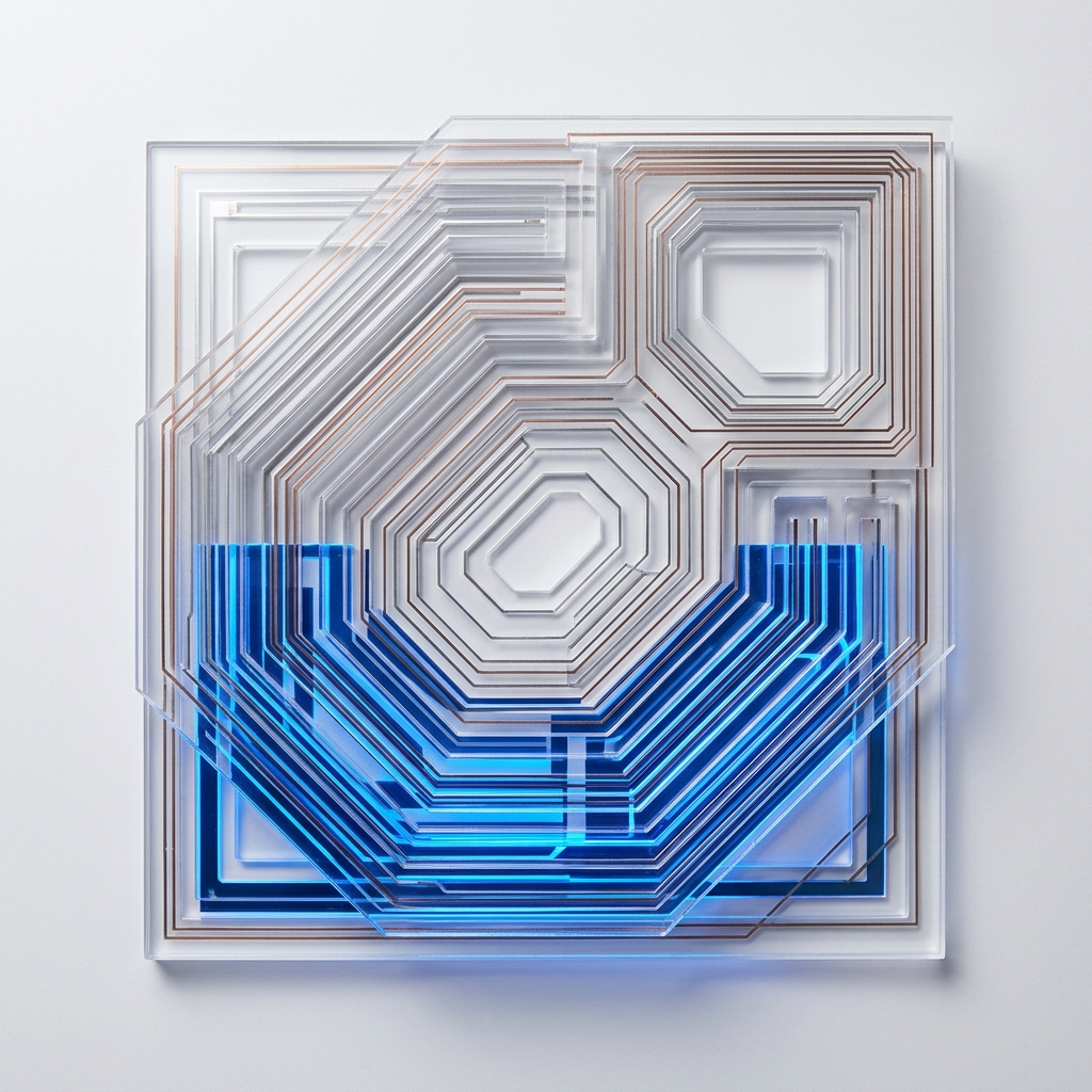 Layered transparent sheets with conductive pathways structure