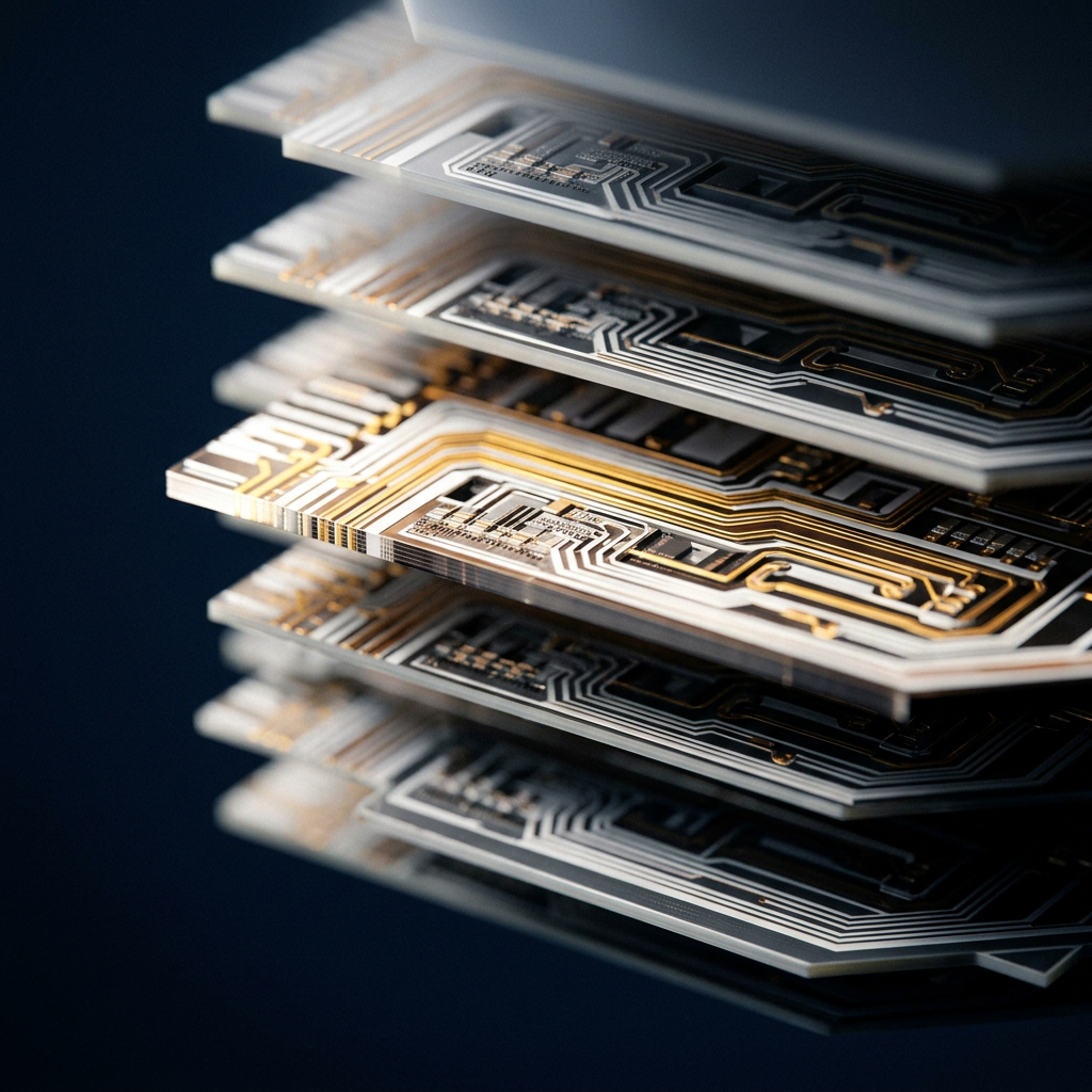 Layered circuit board macro with dimensional focus