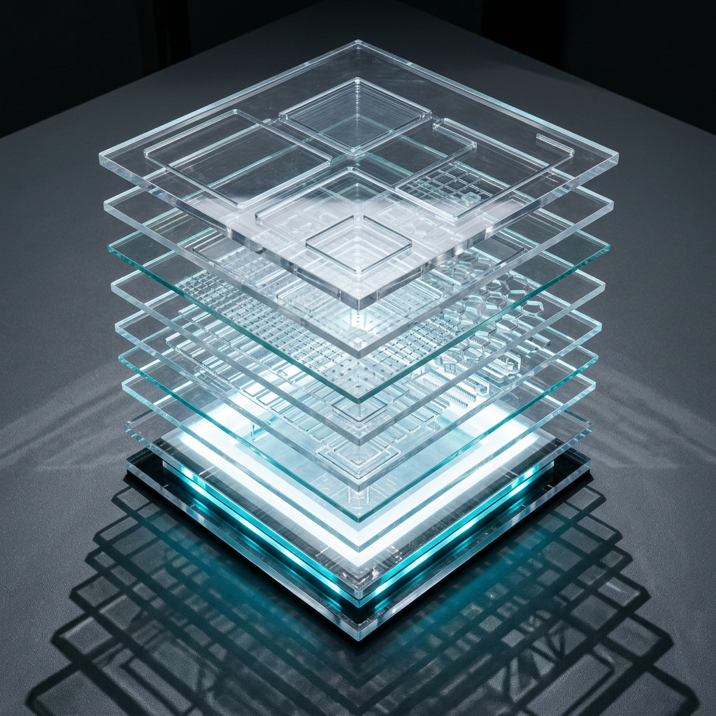 Layered modular testing structure with staged evaluation design