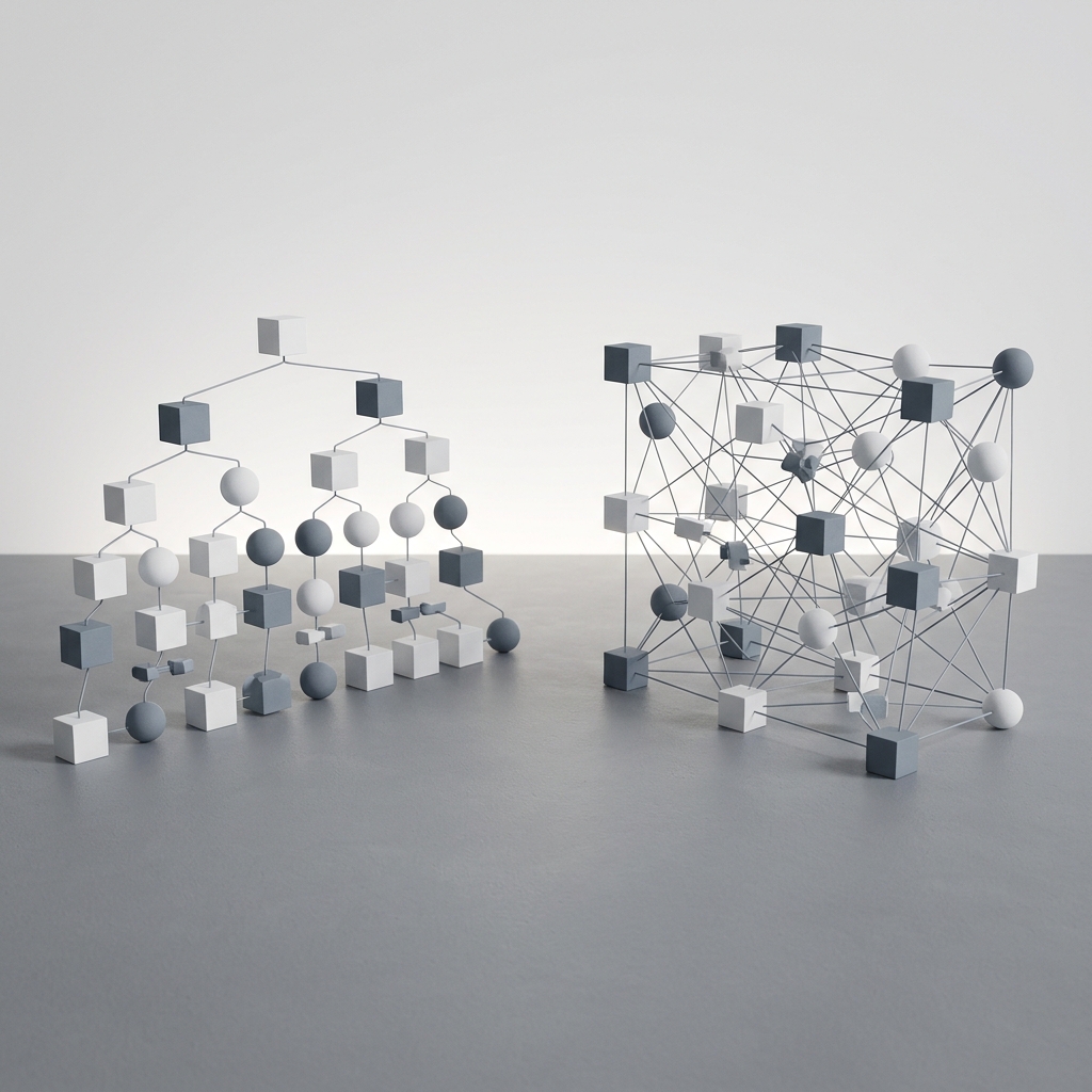 Two distinct neural network architecture patterns