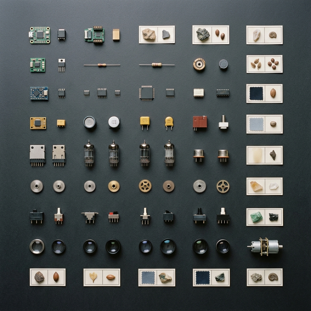 Systematically organized technical component collection