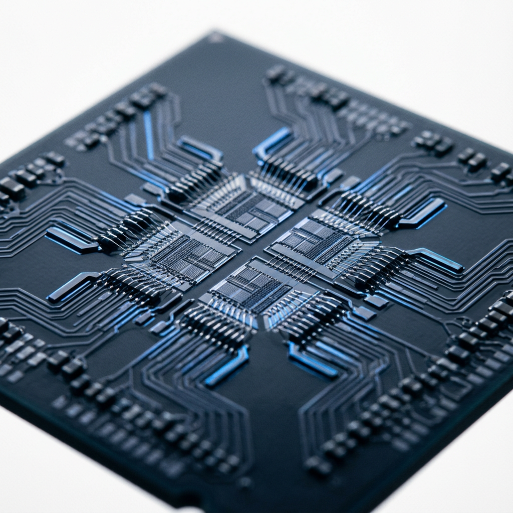 Macro view of circuit board architecture detail