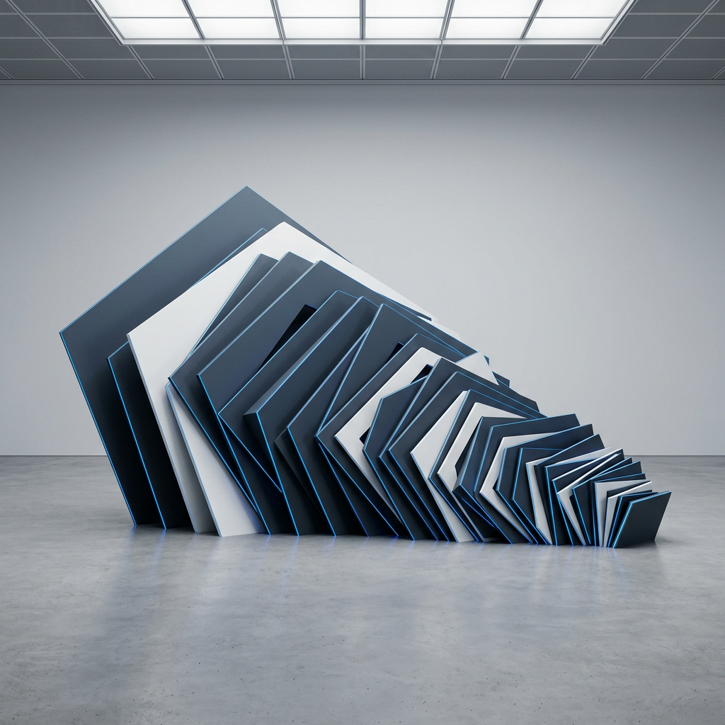 Layered geometric planes representing model compression