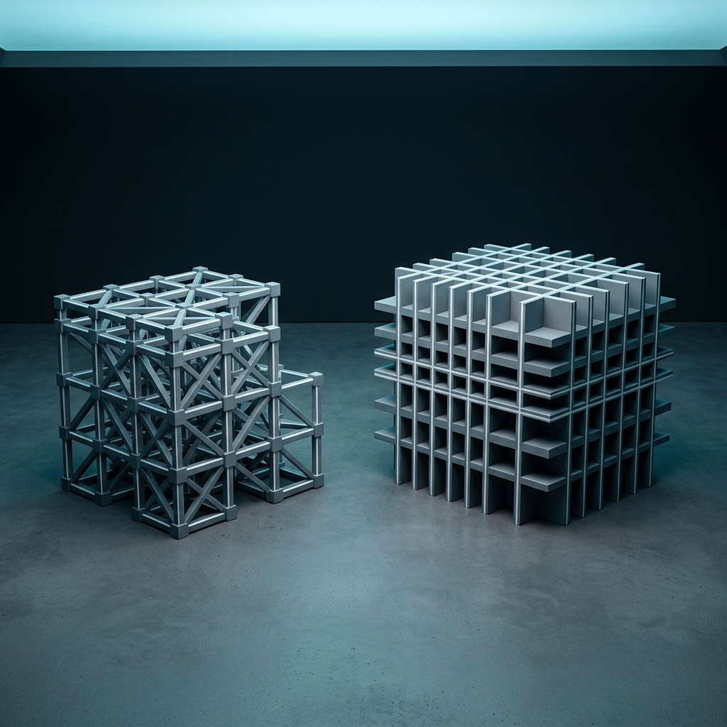 Modular versus dense architectural comparison
