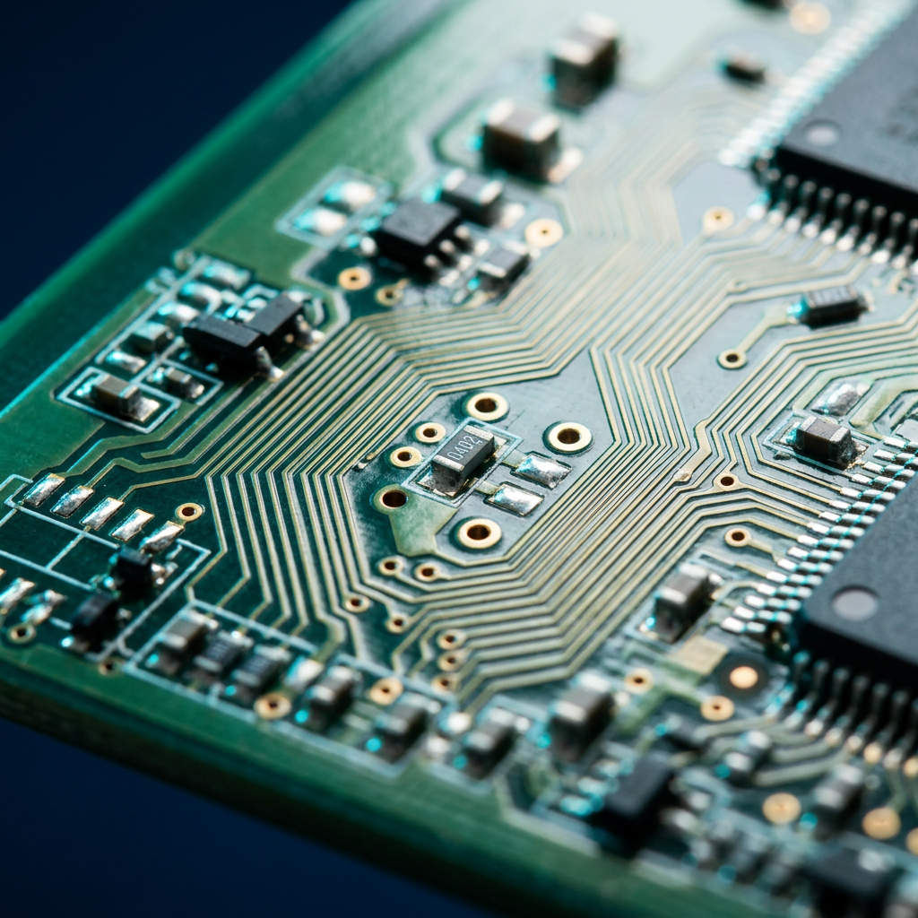 Macro circuit board pathways with precision lighting