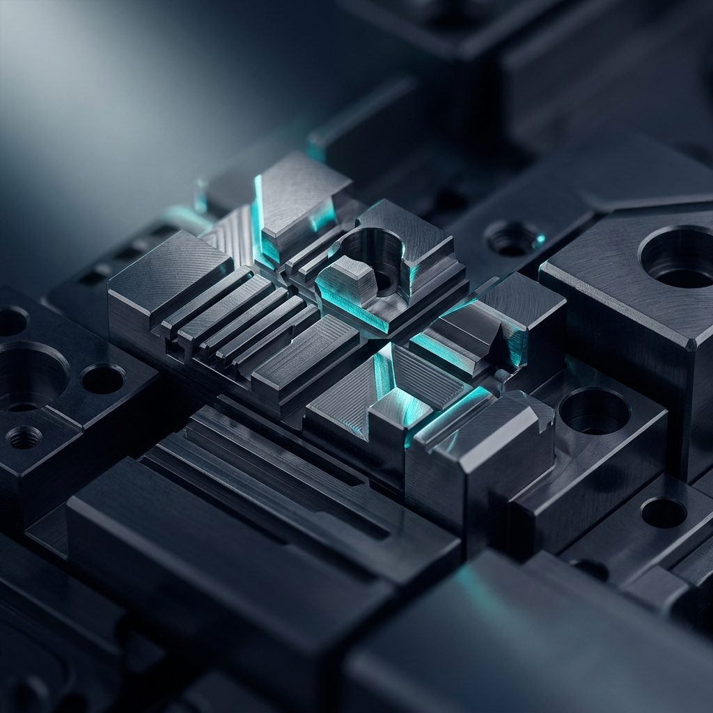 Precision metal components showing structural detail and calibration