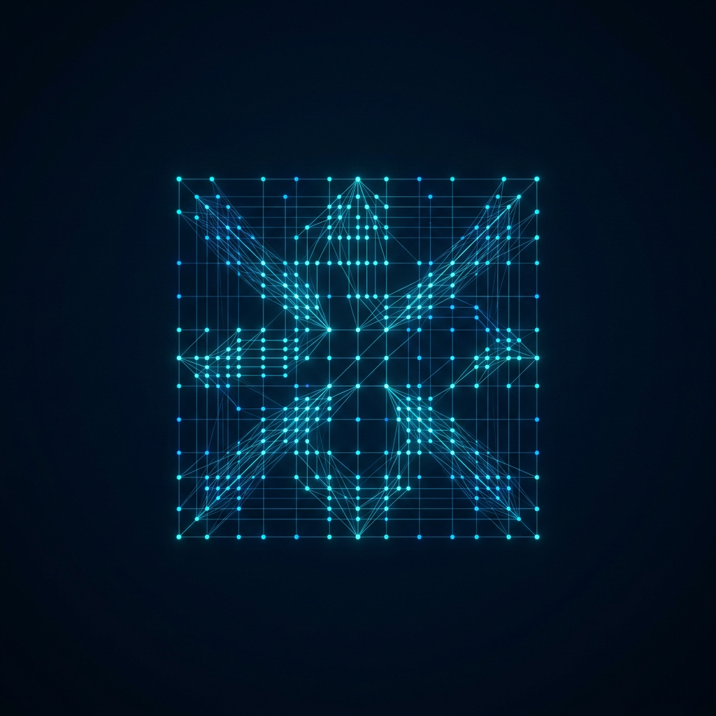 Abstract geometric data optimization network visualization