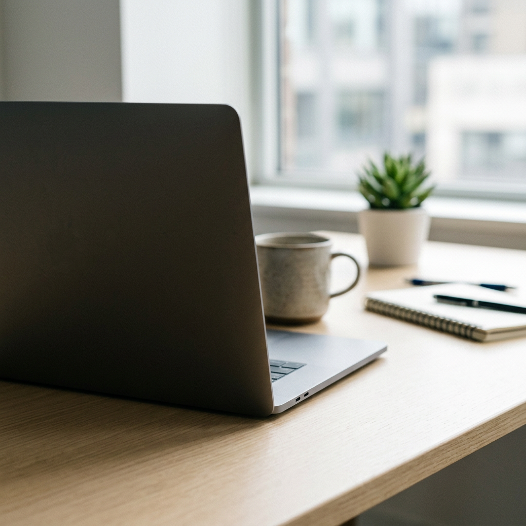Detailed pricing data analysis on laptop workspace