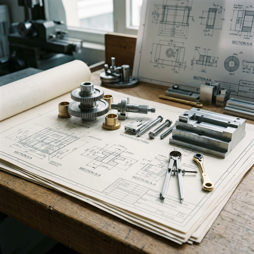 Close-up of engineered precision reflecting foundational design philosophy