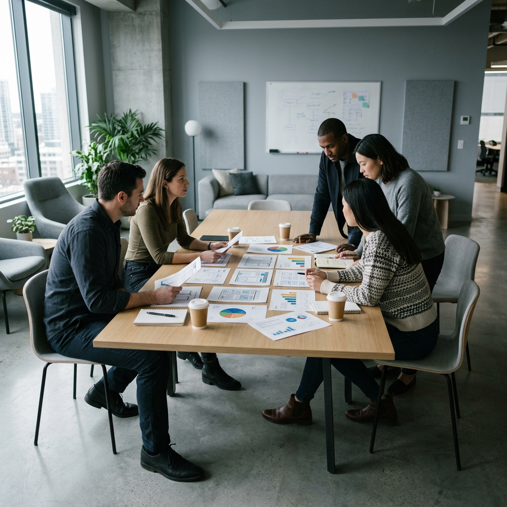 Product team strategizing monetization and feature integration