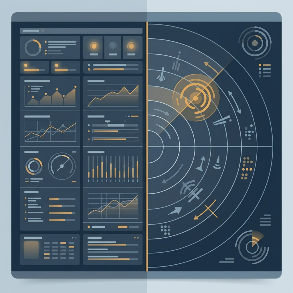 Control room interface showing clear market positioning signals