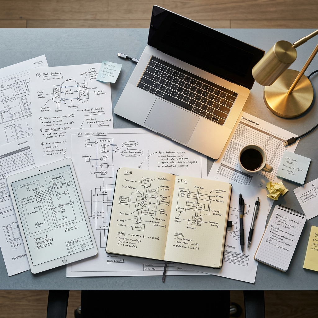 Engineering workspace with tracking infrastructure documentation