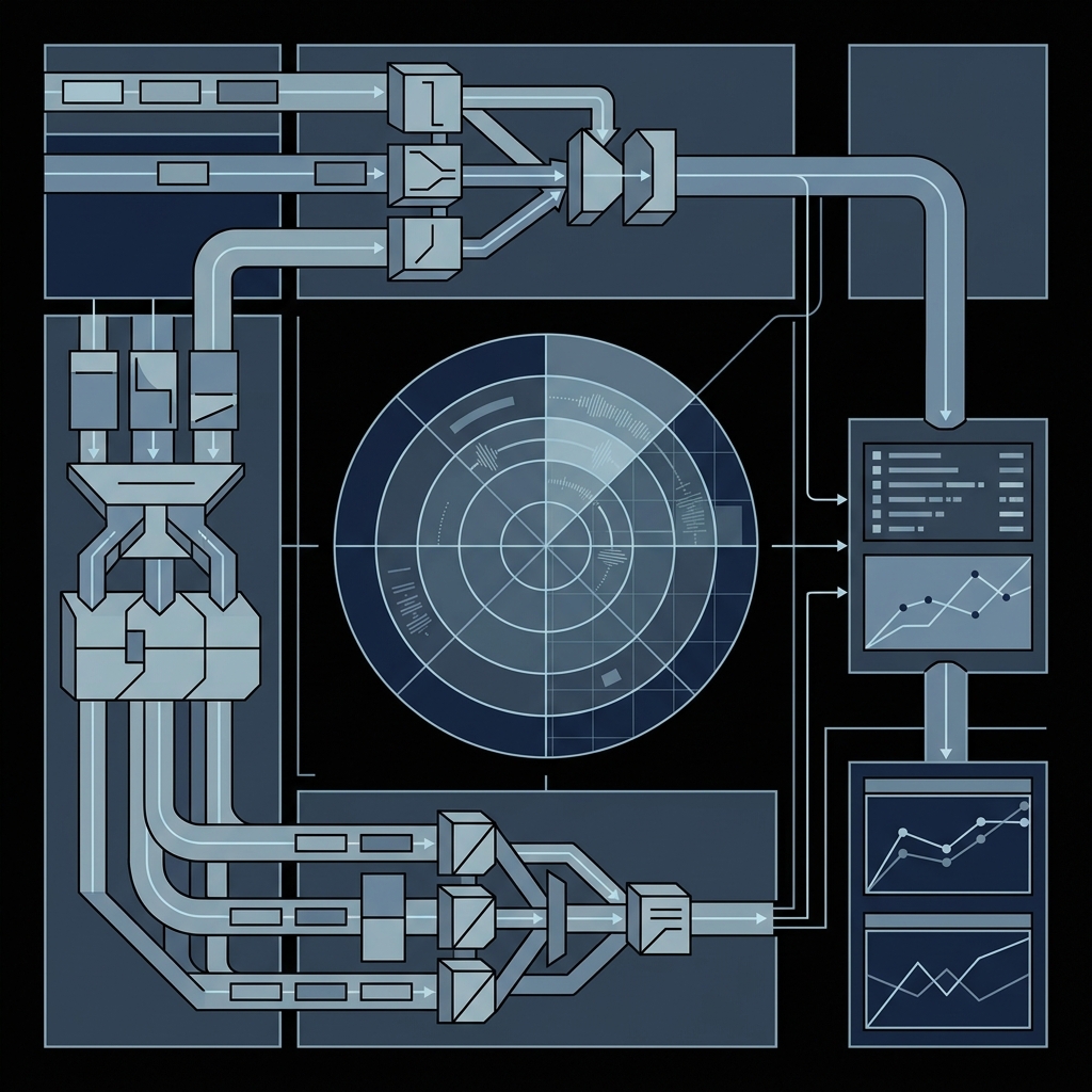 Technical visualization of ad blocker detection architecture