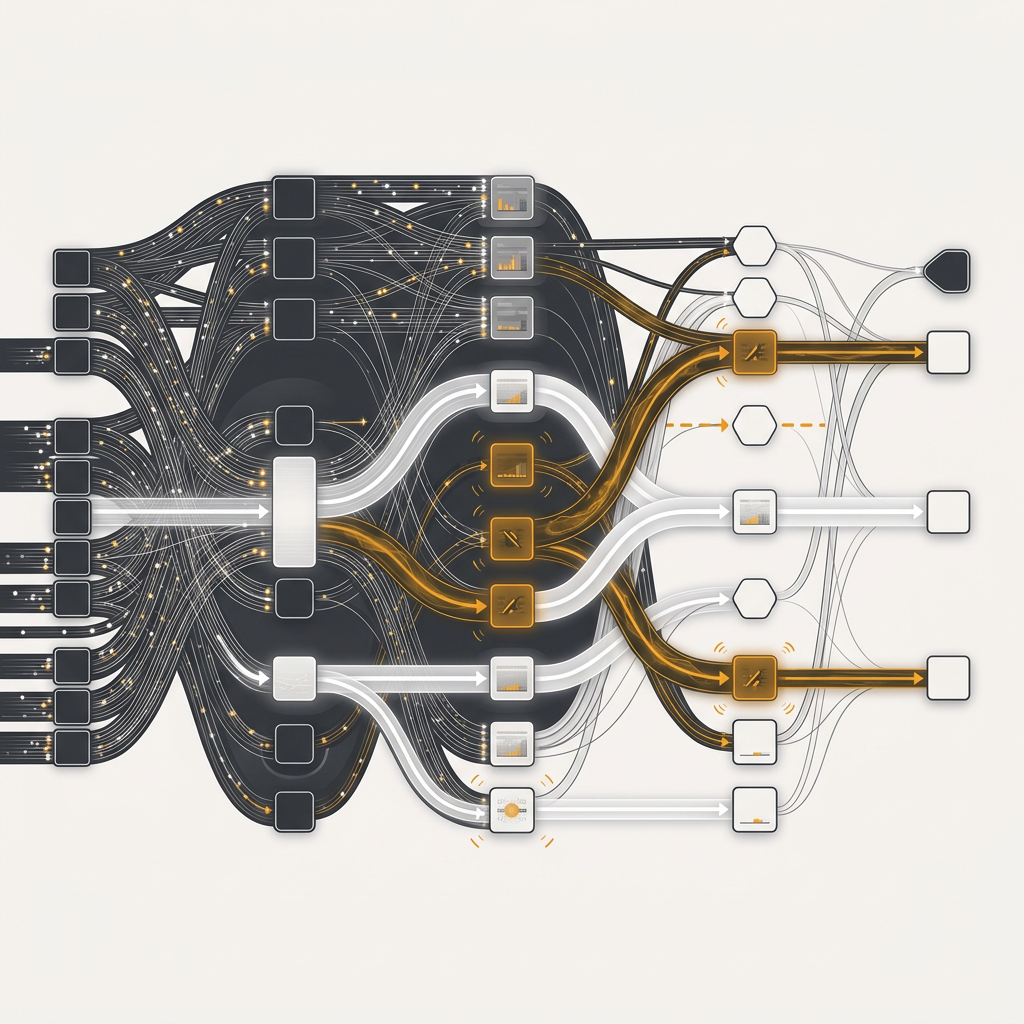 Data pipeline showing signal loss and blockages