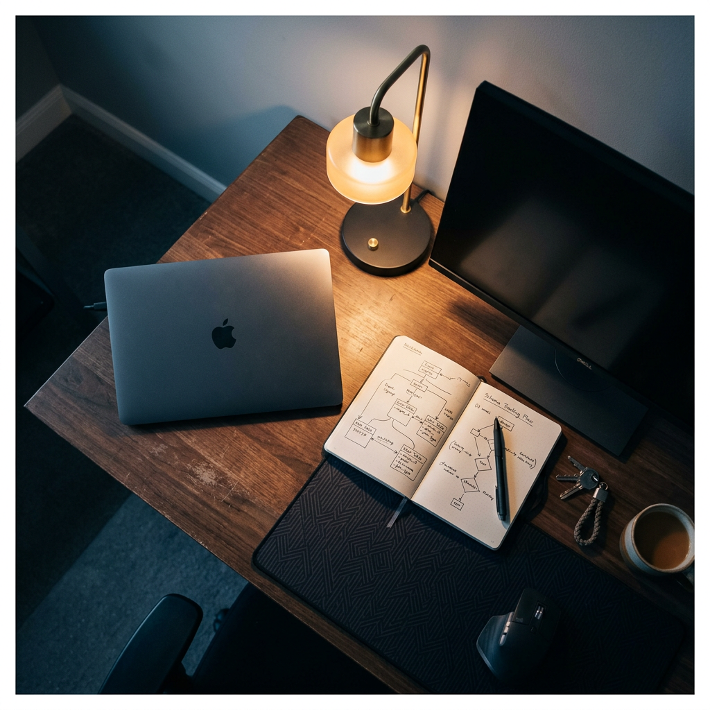 Developer workspace with tracking infrastructure code
