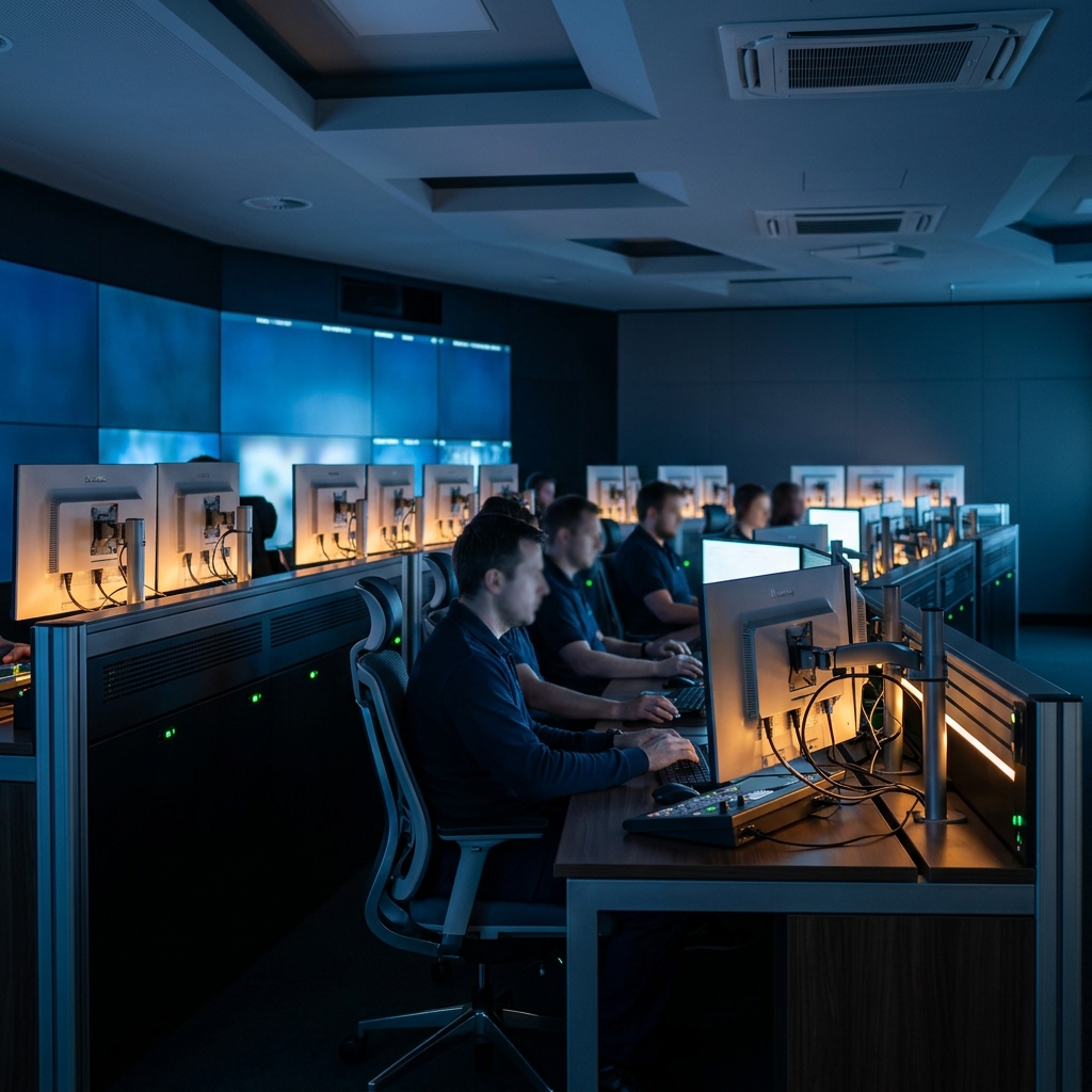 Organized monitoring station with data streams and metrics