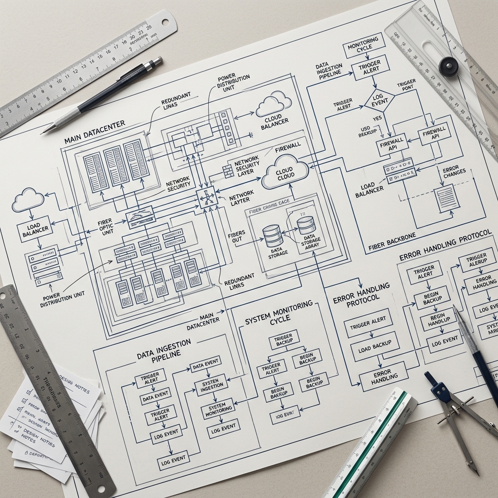 Technical architecture blueprint and system design documentation