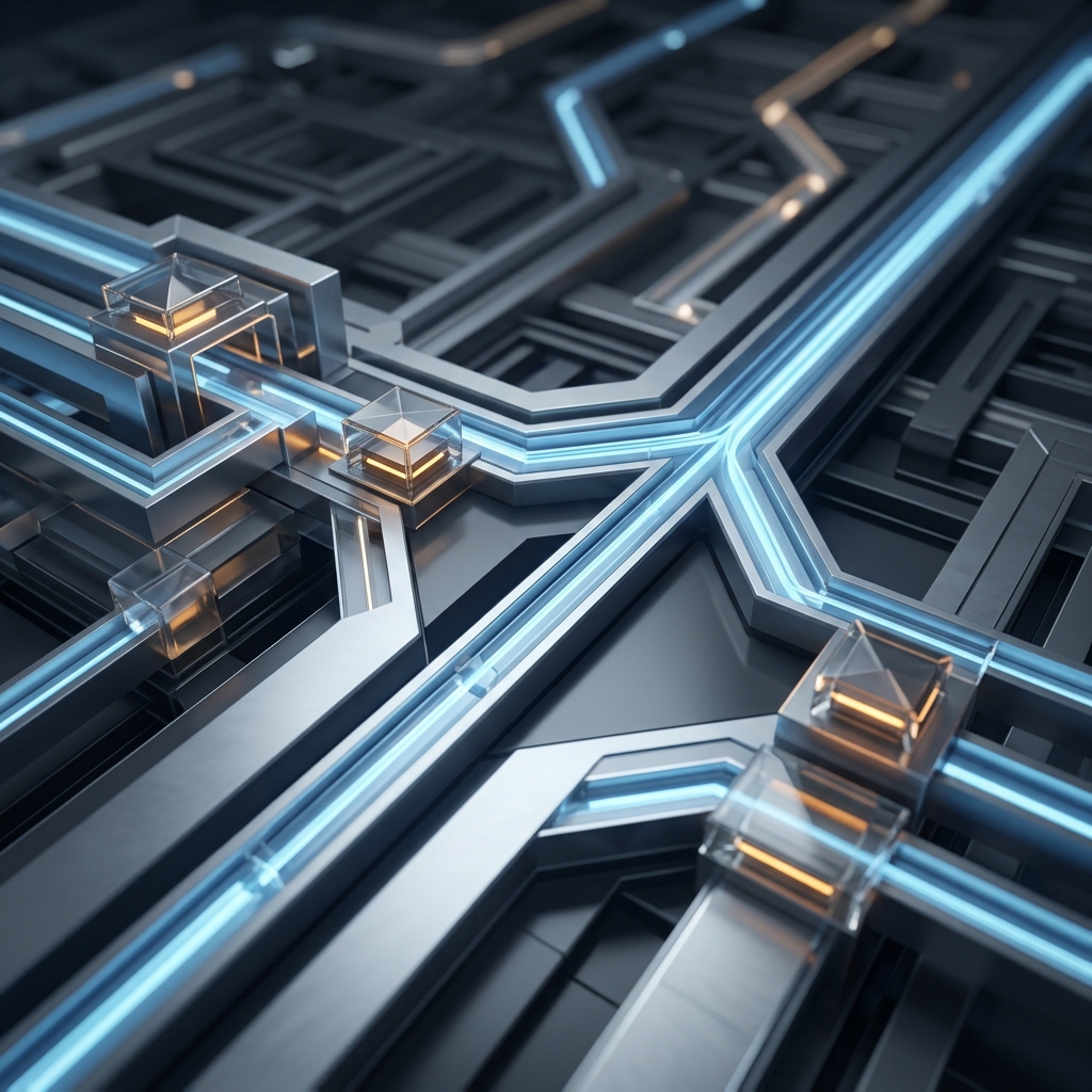 Abstract data pipeline with quality checkpoints and signal clarity