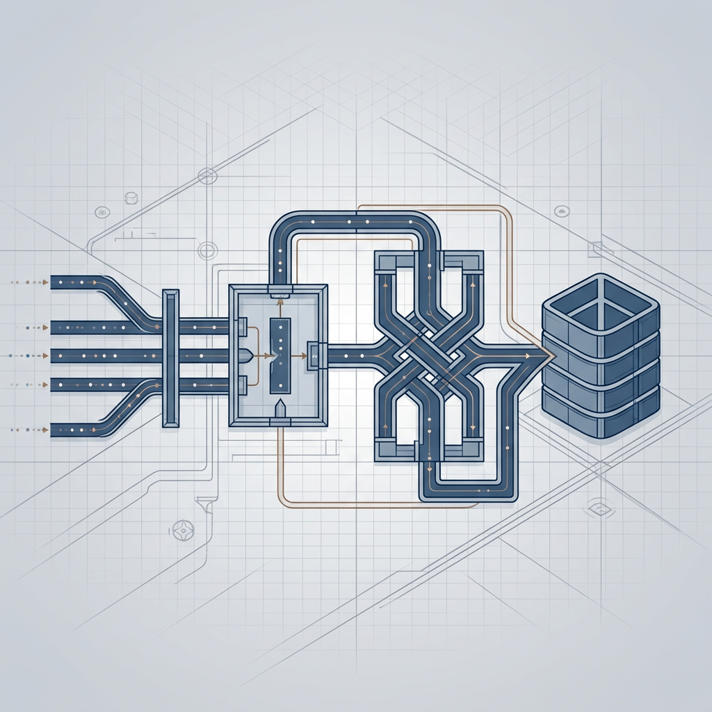 Event pipeline architecture diagram showing data flow stages