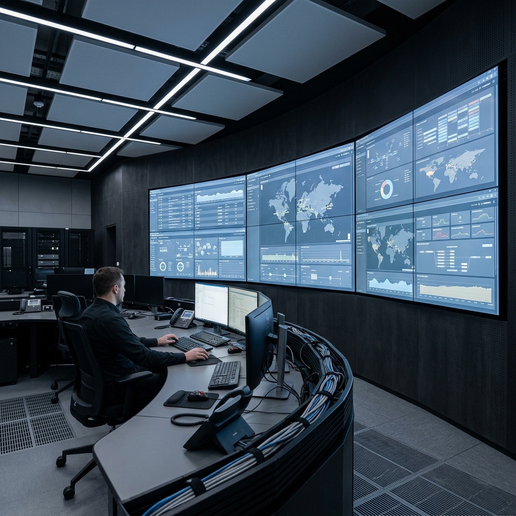 Data infrastructure control room monitoring first-party streams