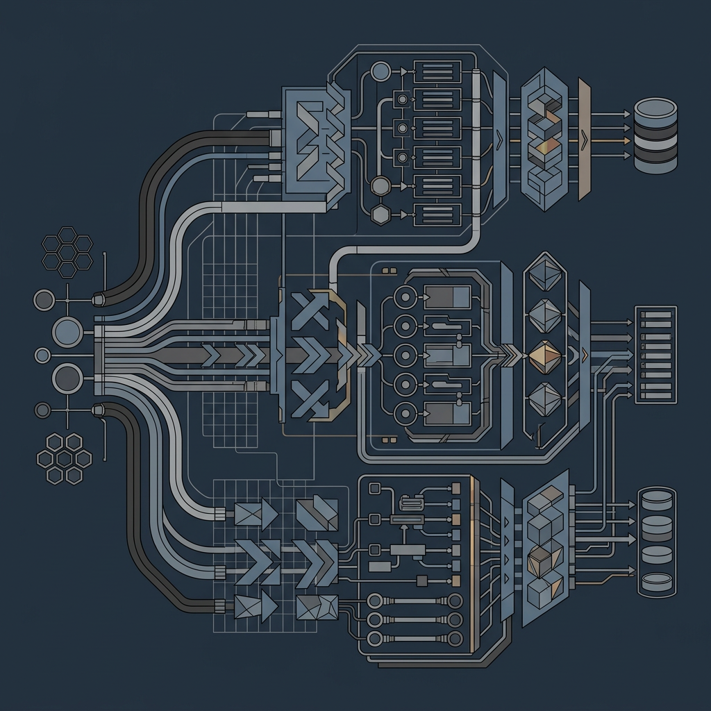 Architectural diagram of server-side tracking data pipeline system