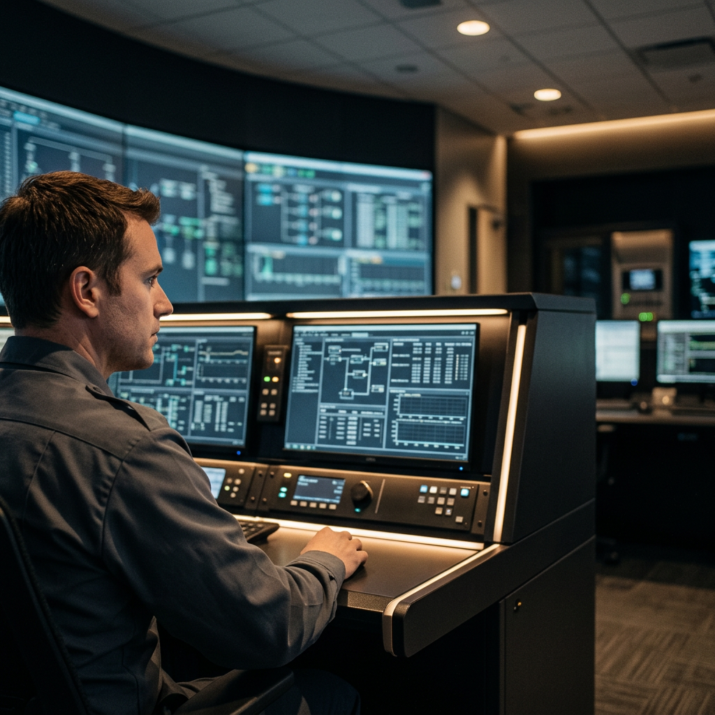 Command center monitoring real-time tracking data streams