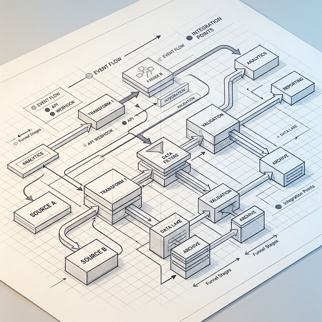 Data pipeline infrastructure blueprint diagram