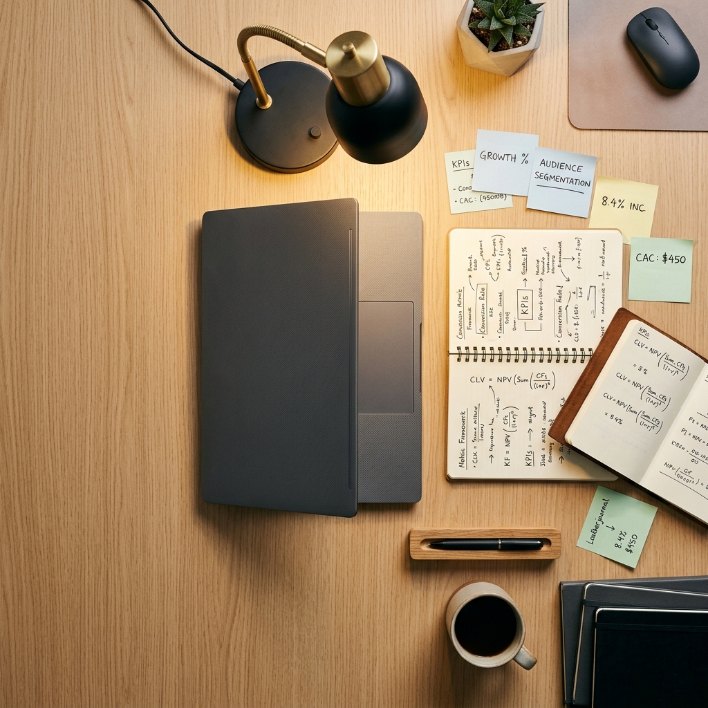 Analyst workspace with metrics framework and dashboard