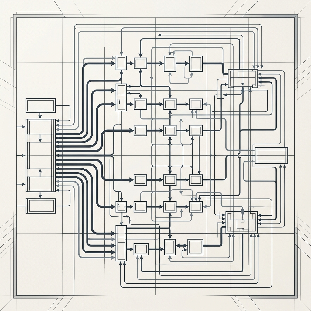 Retention system architecture blueprint diagram