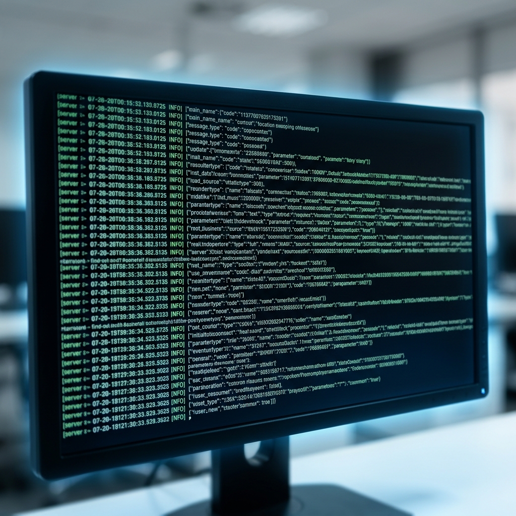 Terminal displaying server-side event logs and API responses