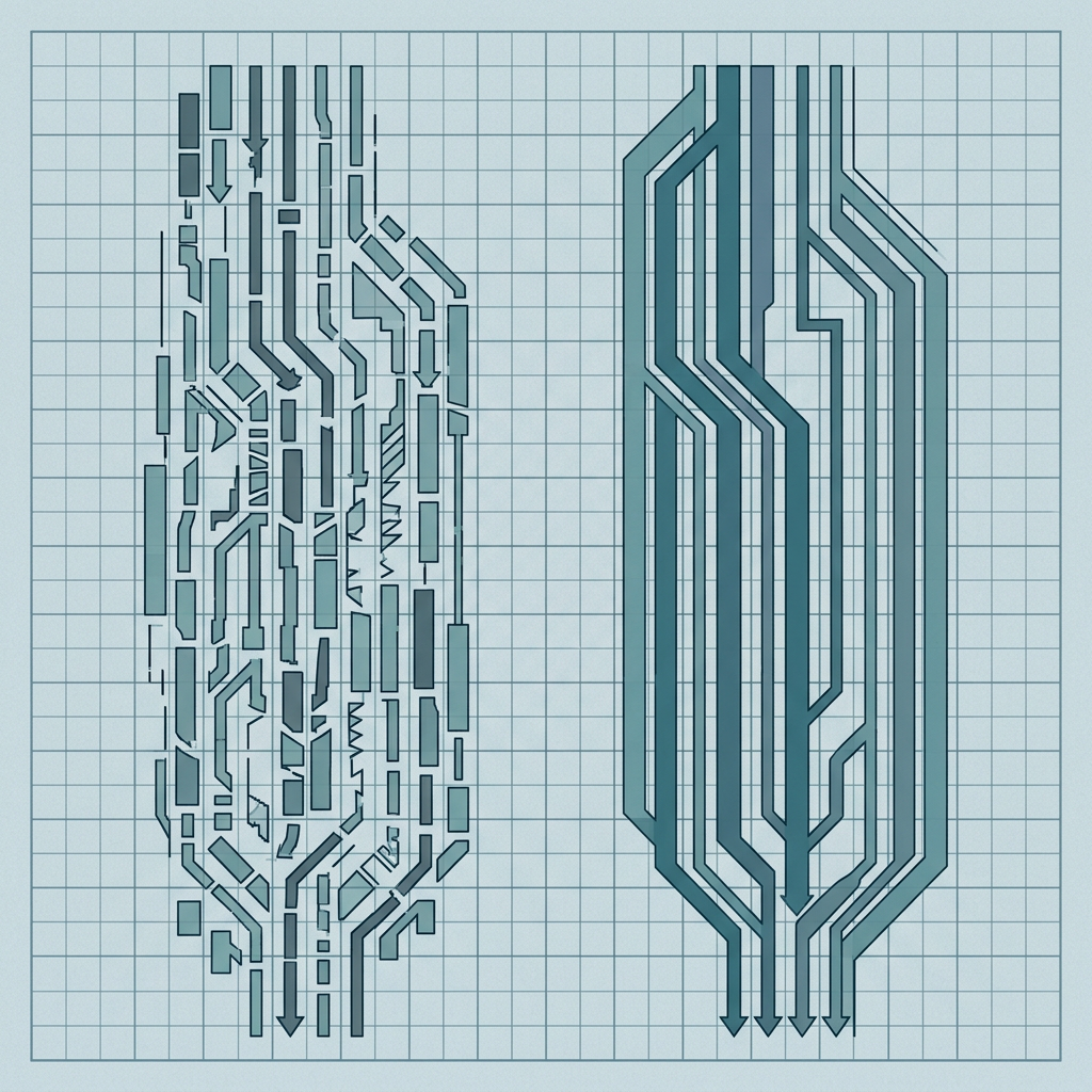 Comparison diagram of client-side versus server-side tracking architecture