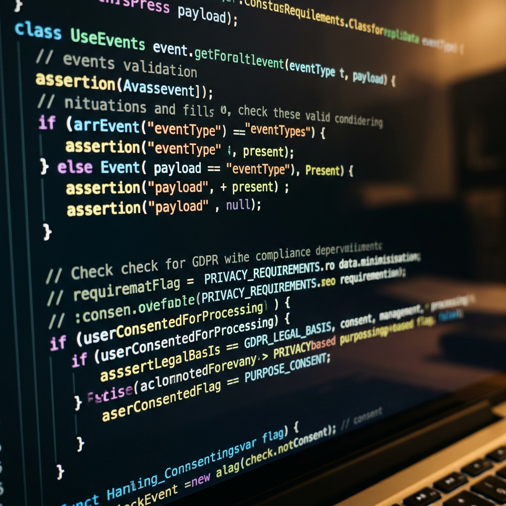 Server-side tracking code with compliance validation